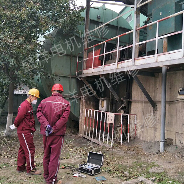 池州风机维修现场